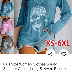 Chandailleu avec tete de mort, 3X, jamais porté